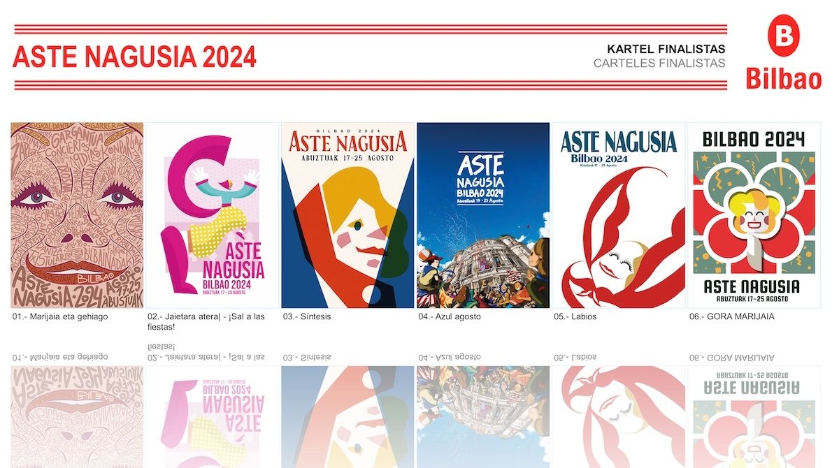 Carteles finalistas Aste Nagusia 2024